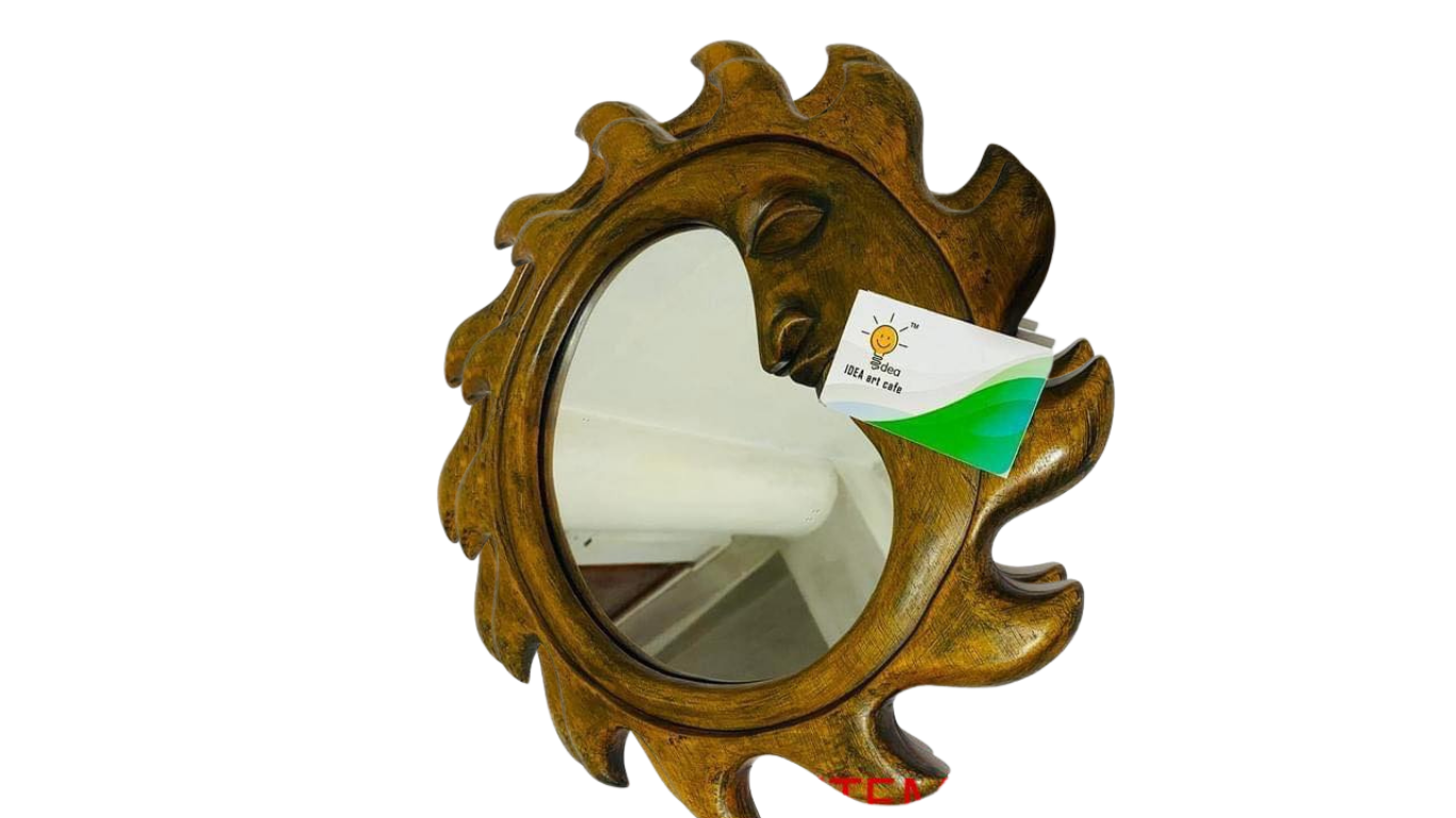 Decorative wooden mirror