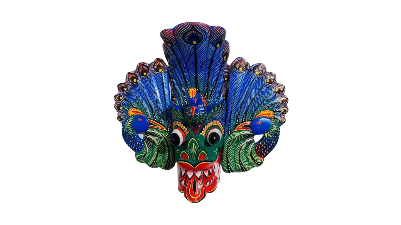 Mayura Raksha peacock demon mask