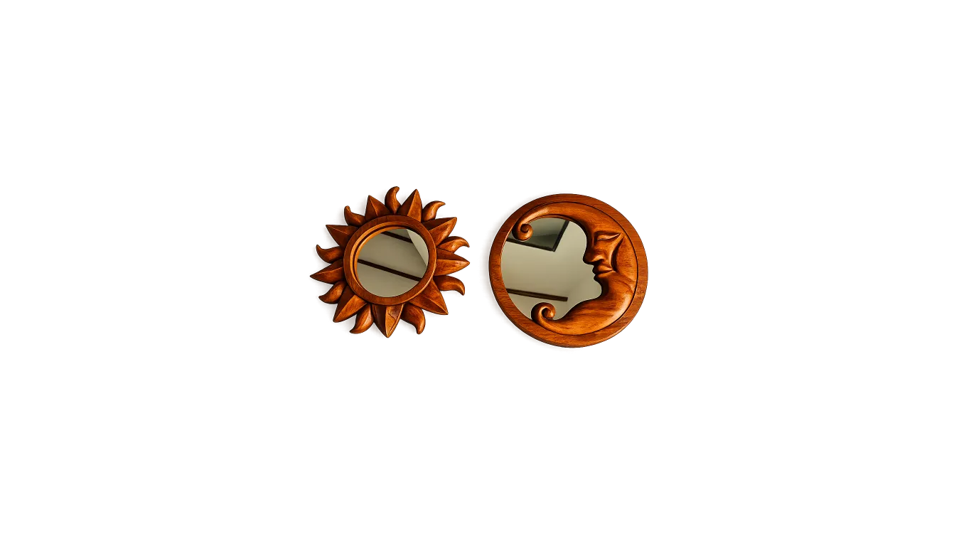 Sun and Moon mirror set